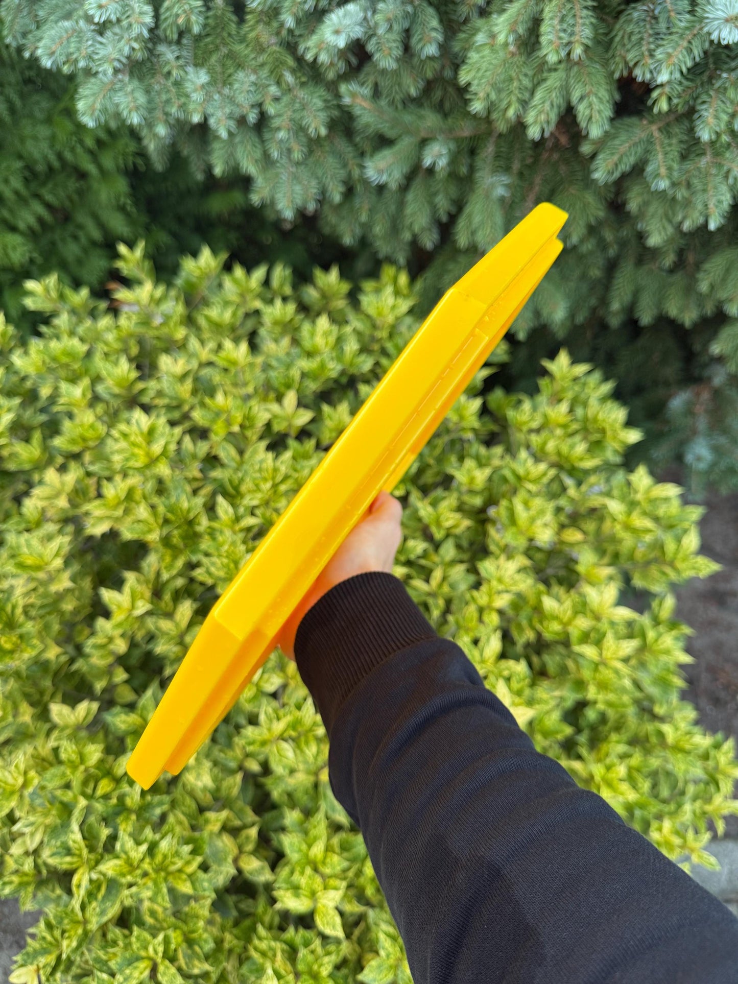 Vintage Postmodern Yellow Octagon Tray