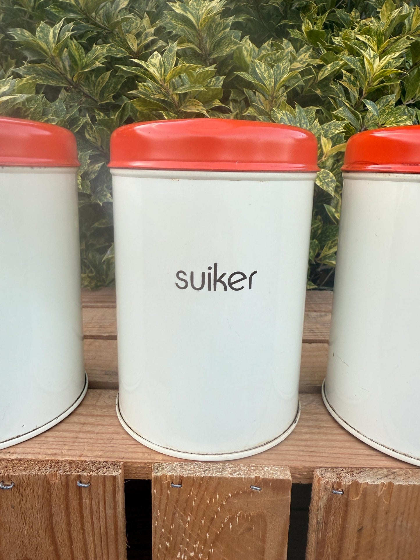 Vintage Dutch Kitchen Canister Set