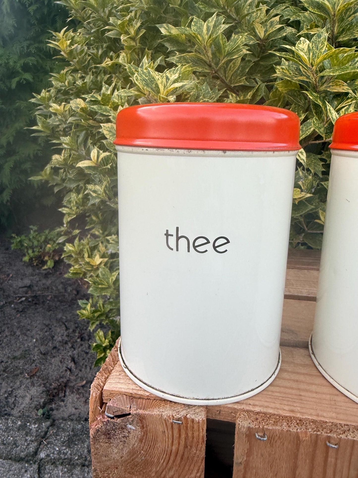 Vintage Dutch Kitchen Canister Set