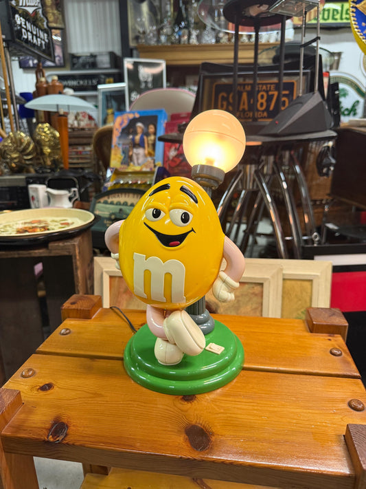 Vintage 1999 M&Ms Yellow Character Table Lamp