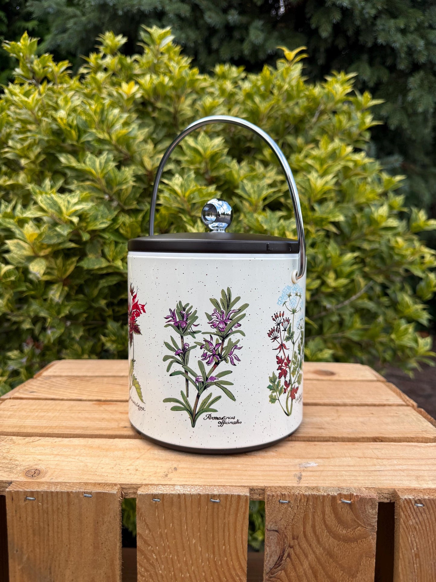 Vintage Botanical Ice Bucket