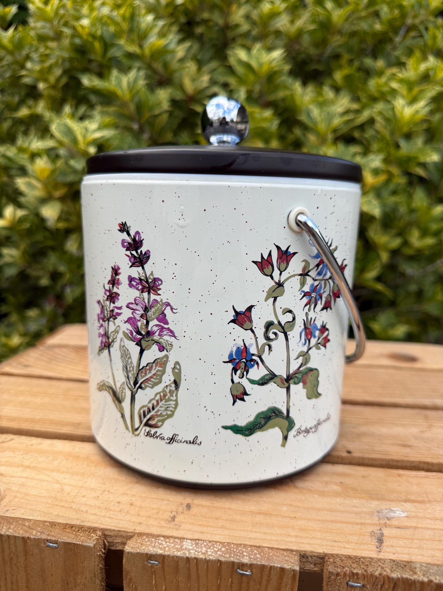 Vintage Botanical Ice Bucket