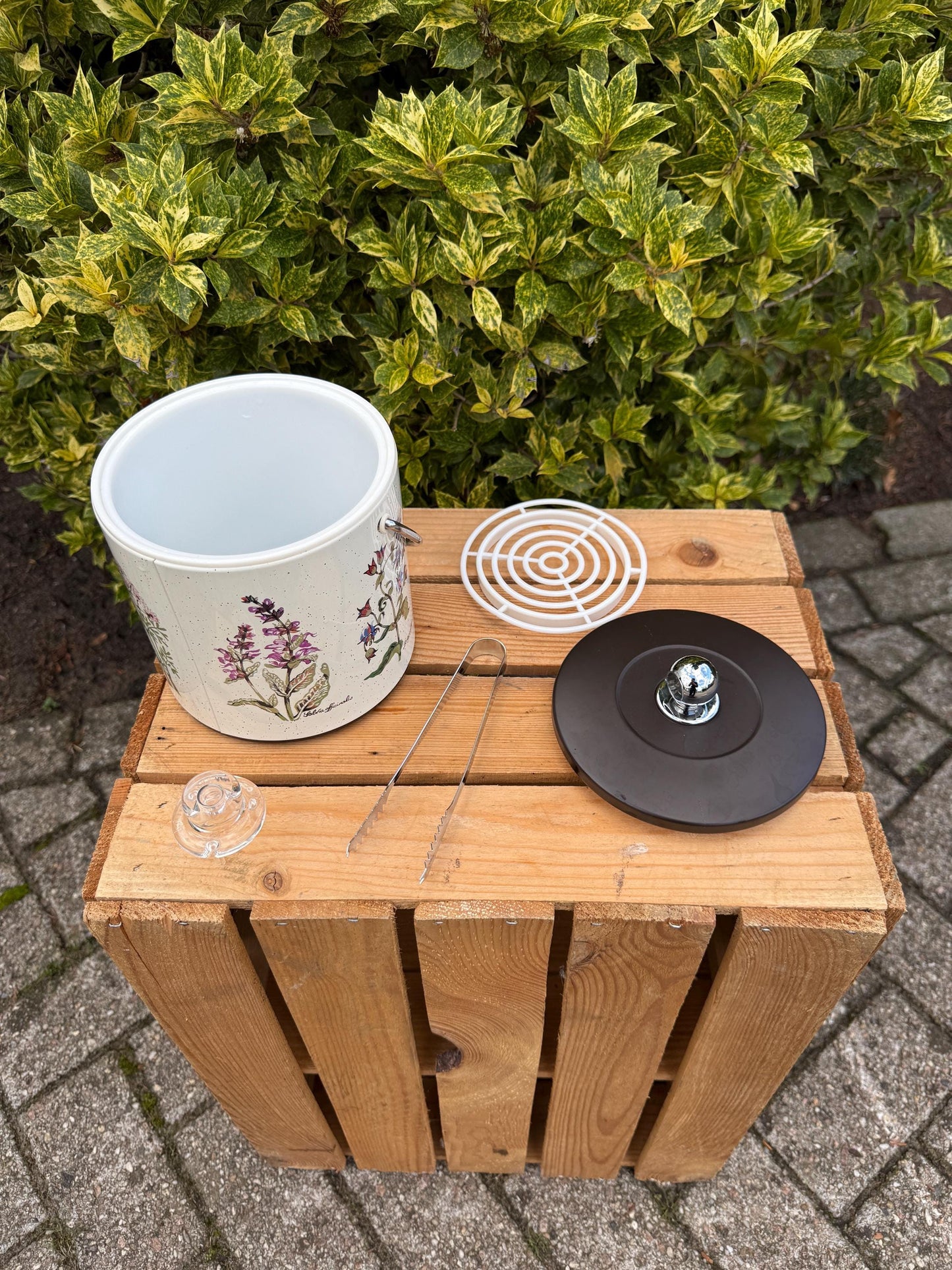 Vintage Botanical Ice Bucket