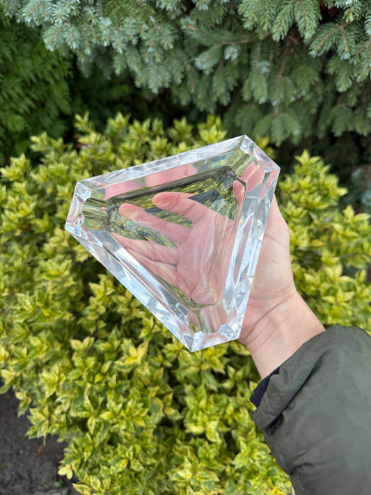 Val Saint Lambert Crystal Ashtray