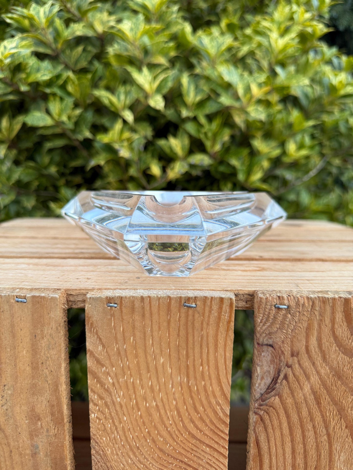 Val Saint Lambert Crystal Ashtray