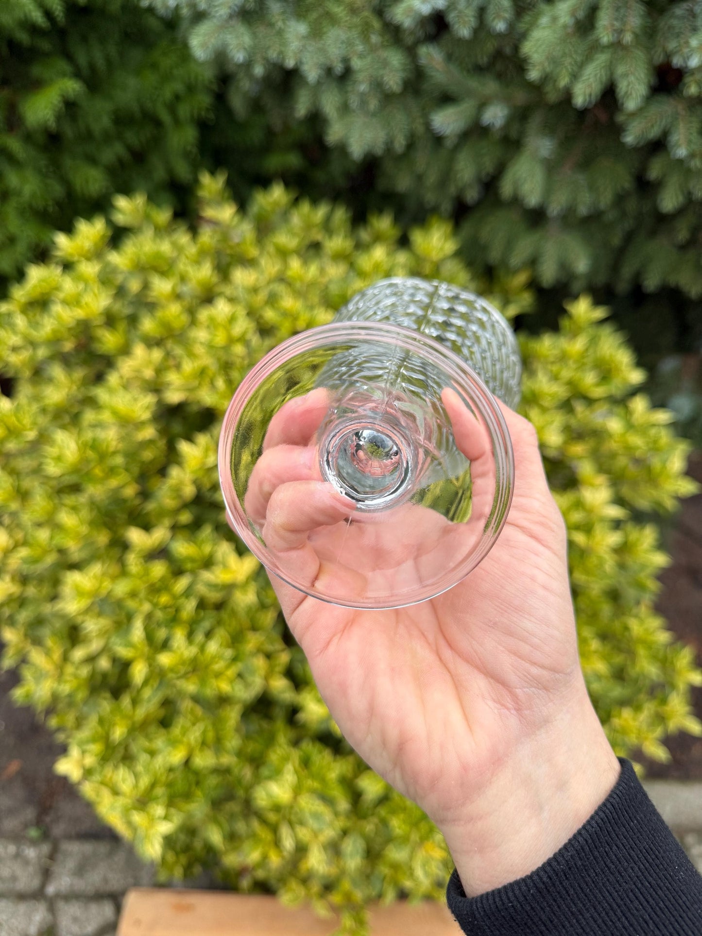 Vintage Waffle Cone Sundae Glasses Set Of 6