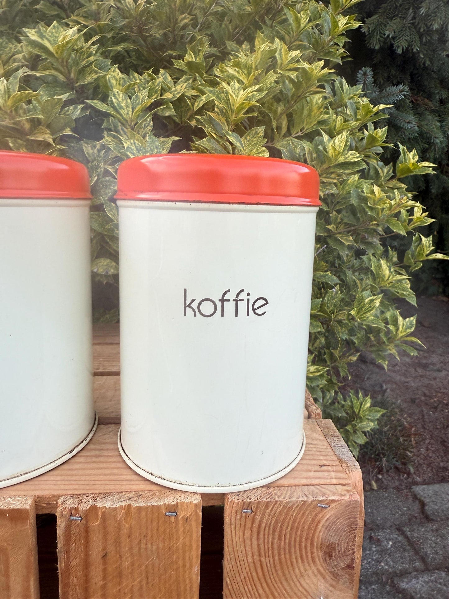 Vintage Dutch Kitchen Canister Set