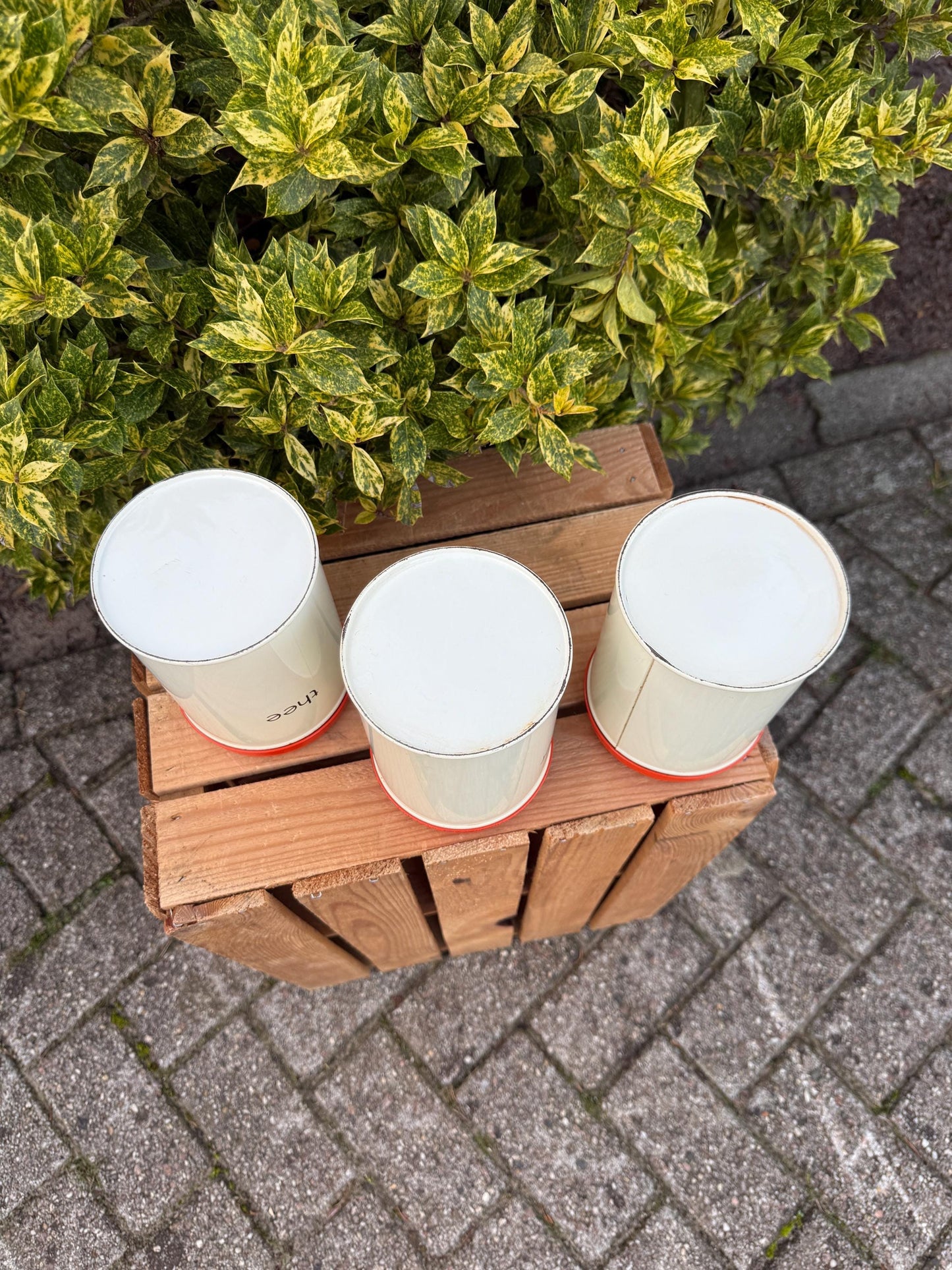 Vintage Dutch Kitchen Canister Set