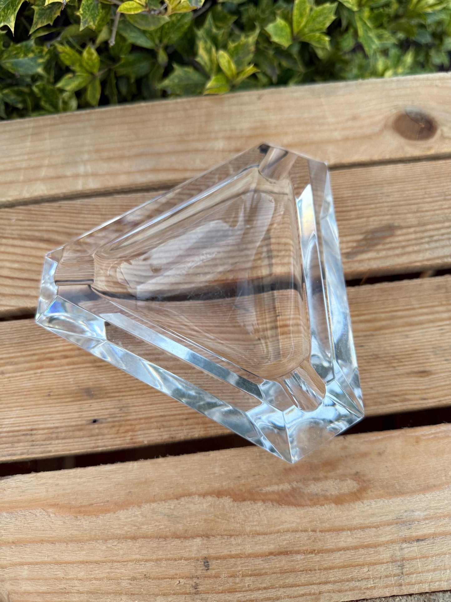Val Saint Lambert Crystal Ashtray