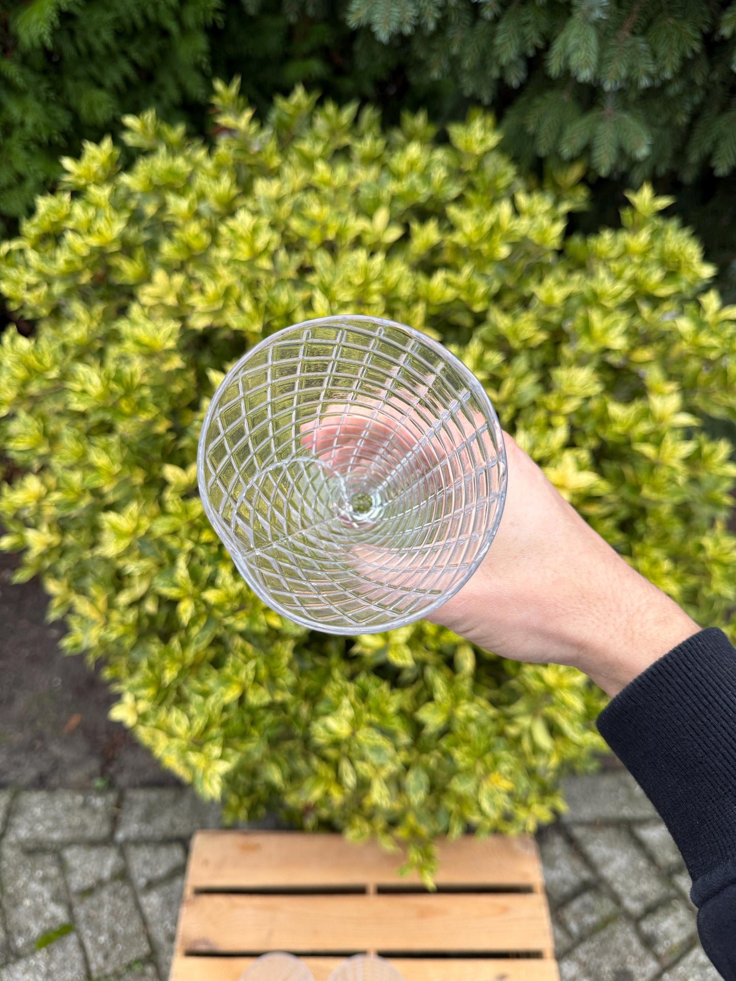 Vintage Waffle Cone Sundae Glasses Set Of 6